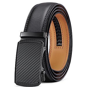 SENDEFN Men's Cowhide Leather Adjustable Ratchet Belt w/ Alloy Buckle (Various) from $7.49 + Free Shipping w/ Prime or on $35+
