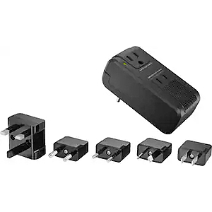 Insignia™ - Travel Adapter and Converter - Black $5.99