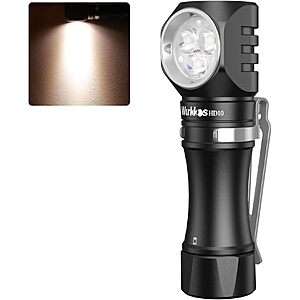 1200-Lumen Wurkkos HD10 Rechargeable Right-Angle Mini Flashlight & Headlamp (Black) $20.49 + Free Shipping w/ Prime or on $35+