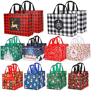 20-Pack Yangte Reusable Non-Woven Christmas Gift Tote Bags (Assorted Sizes) $15.59 + Free Shipping w/ Prime or on $35+