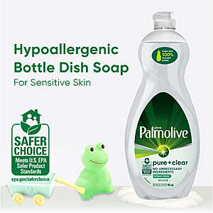 2/$6.36 get $2.50 Walmart Cash Palmolive Ultra Pure + Clear Liquid Dish Soap, Spring Fresh Scent, 32.5 fl oz  (pick up or delivery order)