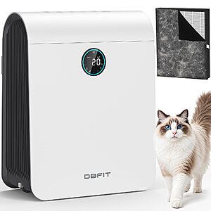 DBFIT H13 HEPA Air Purifier for Home Large Room Up to 2590 ft² with PM 2.5 Display Air Quality Sensor, , Auto Mode, Air Cleaner $47.99