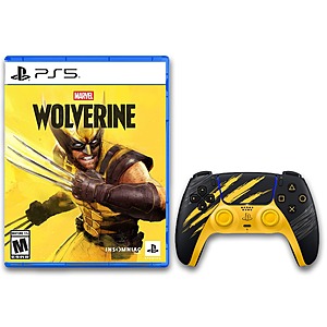 Marvel Wolverine Game + Wolverine Limited Edition PS5 DualSense Controller for $142.99 + Free Shipping