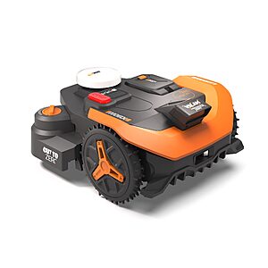 WORX Landroid Vision Cloud with Cut to Edge Attachment Robotic Lawn Mower with GPS Assisted Navigation (1/4 to 1/2 acre) | WR320.1