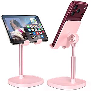 $6.99 AC AMAZON LISEN Cell Phone Stand iPhone Holder for Desk, Pink
