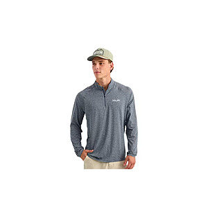 Huk Men's Airweight Quarter-Zip Pullover (Stormy Blue Heather or Seagrass Heather) $29.98 + Free Shipping on $50+