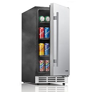 VEVOR Outdoor Beverage Refrigerator, 15 Inch Undercounter Drink Fridge $363.99