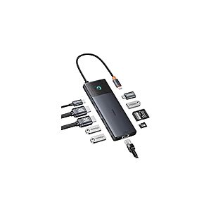 Baseus Docking Station Dual Monitor 10Gbps 10 in 1 USB C Hub with 2 HDMI $49.99