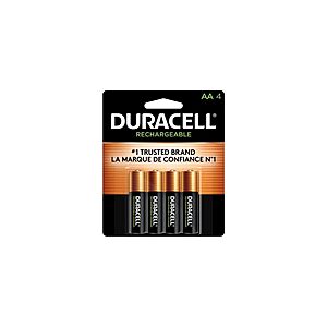 24 Batteries, 6 Packs of 4 Batteries) Duracell Rechargeable AA Batteries - Long-lasting Power, All-Purpose Pre-Charged Battery $44.99