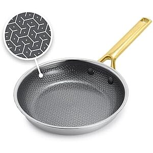 [NEW, AC] $34.99 | GreenPan Hybrid 8" Stainless Steel Frying Pan, Ceramic Nonstick Skillet at Amazon