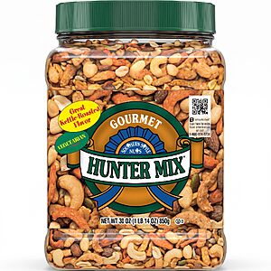 Southern Style Nuts Gourmet Hunter Bulk Trail Mix, Mixed Nuts, 30 oz~$9.94 With S&S @ Amazon