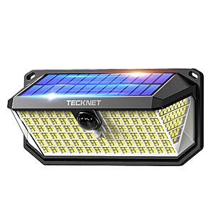 Amazon – TECKNET 416-LED Solar Outdoor Lights - $11.99 w/ Code