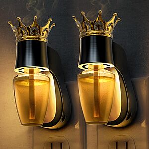2-Count L LOHAS LED Plug-In Fragrance Diffuser Night Lights (Fits Standard Wall Fragrance Refills) $6.99 ($3.50 each) & More + Free Shipping w/ Prime or on $35+