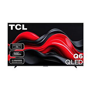 TCL 98" Q6 Class 4K UHD HDR QLED Smart TV with Google TV - Select Locations $999.91