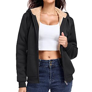 Amazon – Little Beauty Women’s Fleece-Lined Zip Hoodie - $17.49 w/ Code