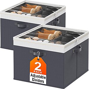 Amazon – StoreHappily 2-Pack Shoe Organizers (Gray) - $19.99 w/ Coupon