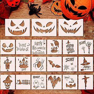 Amazon – Fun Gift 21-Piece Reusable Halloween Stencil Set - $4.99 w/ Code