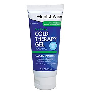 HealthWise 4% Menthol Cold Therapy Gel, 3 oz
