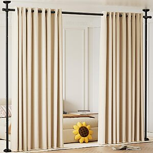 28"-70" Bonpally No Drilling Room Separator Adjustable Curtain Rods $16.49 + Free Shipping w/ Prime or on $35+