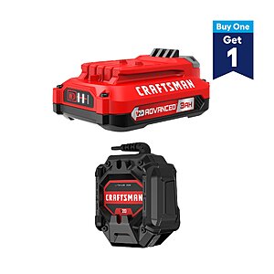 CRAFTSMAN V20 Advanced 3Ah Battery Starter Kit and Charger + Free Brushless Tool Of Choice (11 Choices)$129