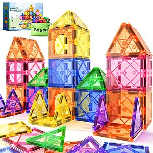 Amazon – Soyee 32-Piece Magnetic Tile Building Set - $9.99 w/ Code + Deal