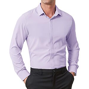 Amazon – ZITY Men’s Hidden-Placket Long-Sleeve Dress Shirt - $9.49 w/ Code
