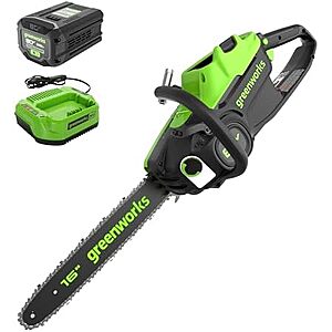 $219.99* | Greenworks 80V 16" Brushless Cordless Chainsaw w/ 2.5Ah Battery & Charger at Amazon