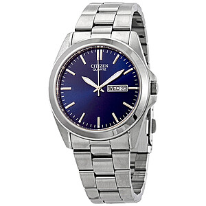 40mm Citizen Men's Classic Quartz Watch (SS w/ Blue Sunray Dial) $99 + FS @ Jomashop
