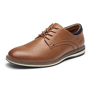 Rihero Men's Brown Casual Dress Oxford Shoes Business Formal Size 11, Brown $22.99