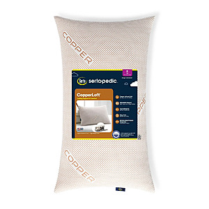 Sertapedic CopperLoft King Size Pillow w/ Copper Infused Cover $3.50 + Free Shipping w/ Walmart+ or on $35+