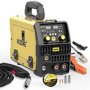 HIZONE 3 in 1 135A MIG Welder,with FLUX MIG/Stick/Lift TIG Multi-Process $65.69