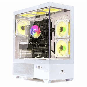 Gaming PC Desktop: i7-9700KF, AMD RX 580 (8GB), 16GB RAM, 512GB SSD + 1TB HDD, Wi-Fi 6 + BT 5.4, w/ Keyboard & Mouse $599.88