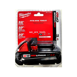 Milwaukee Red Lithium 2.0 Compact Battery Pack 48-11-1820 $26.99