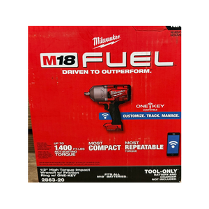 $215: Milwaukee 2863-20 M18 FUEL ONE-KEY 18V Lithium-Ion Brushless Cordless 1/2 in. Impact Wrench with Friction Ring (Tool-Only) at Woot!