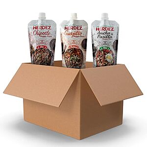 [SnS] $5.44 | 3-Pack 7-Oz Herdez Pepper Paste Trio (Chipotle, Guajillo, Ancho and Pasilla) at Amazon