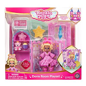 Royale High Dorm Room Playset w/ Doll & 5 Accessories $4.21 + Free Shipping w/ Prime or on orders over $35