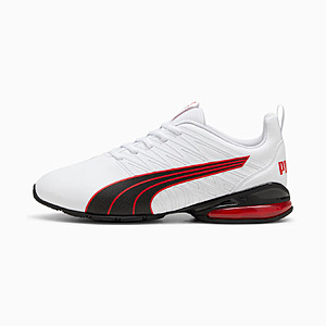 $34.99: PUMA Voltaic Evo Fast Men's Shoes(White/Black/Red. Size 9~14) at PUMA.com