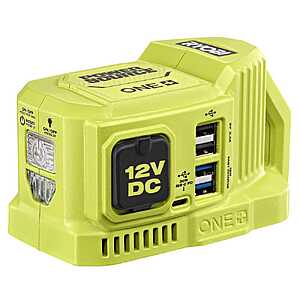 $49: RYOBI 18V ONE+ 120-Watt Portable Battery Inverter Power Source with 12-Volt Outlet (Tool Only) at HomeDepot
