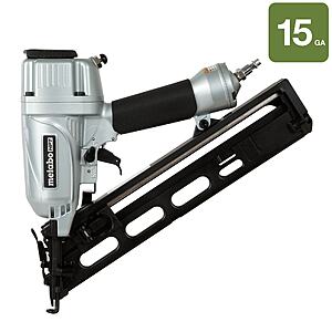 $99 LOWES Metabo HPT 2-1/2-in 15 -Gauge Pneumatic Angled Finish Nailer