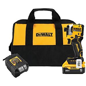 DeWALT ATOMIC 20V Max 1/4" Brushless Impact Driver Kit w/ 5.0Ah Battery $99.99 + $12 Rebate at Bomgaars w/ Free Store Pickup