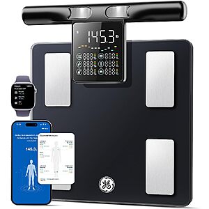 GE 8-Electrode Smart Bluetooth Digital Weight Scale with 5.3" Handle Display $59.79 + Free Shipping