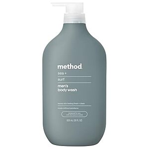 [SnS, AC] $36* | 4 × 28-Oz Method Men Body Wash (Sea + Surf) ($9 each) at Amazon