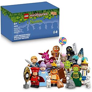 $24* | LEGO Minifigures - Shrek Series {Box of 6 random packs} (66815, 2026) at Amazon