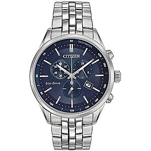 [AC] $322.26* | Citizen Men's Classic Corso Eco-Drive Watch, Chronograph, 12/24 Hour Time, Date, Sapphire Crystal at Amazon