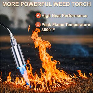 1800000 BTU Propane Weed Burner Torch with 12.5FT Hose