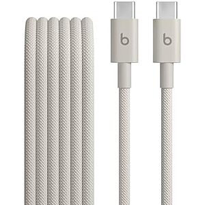 $7.60* | 5′ Beats USB-C to USB-C 60W Woven Fast Charging Cable at Amazon