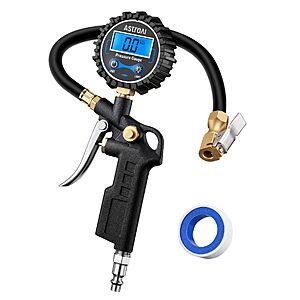 Prime Members: AstroAI 3-250 PSI Digital Tire Pressure Gauge w/ Inflator, Air Chuck & Compressor Accessories $12.95