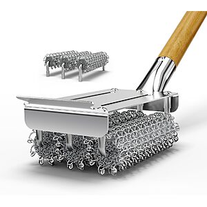 Grill Brush and Scraper Bristle Free with 3 Replacement Heads $14.99 AC + Free Shipping