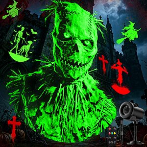 Amazon – Nagudenfo 12-in-1 Halloween Projector Light - $22.19 w/ Code