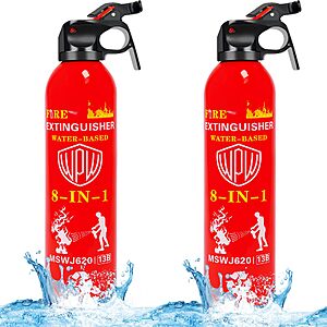 Amazon – WPW 21-Oz 8-in-1 Water-Based Fire Extinguishers - $17.99–$23.99 w/ Code
